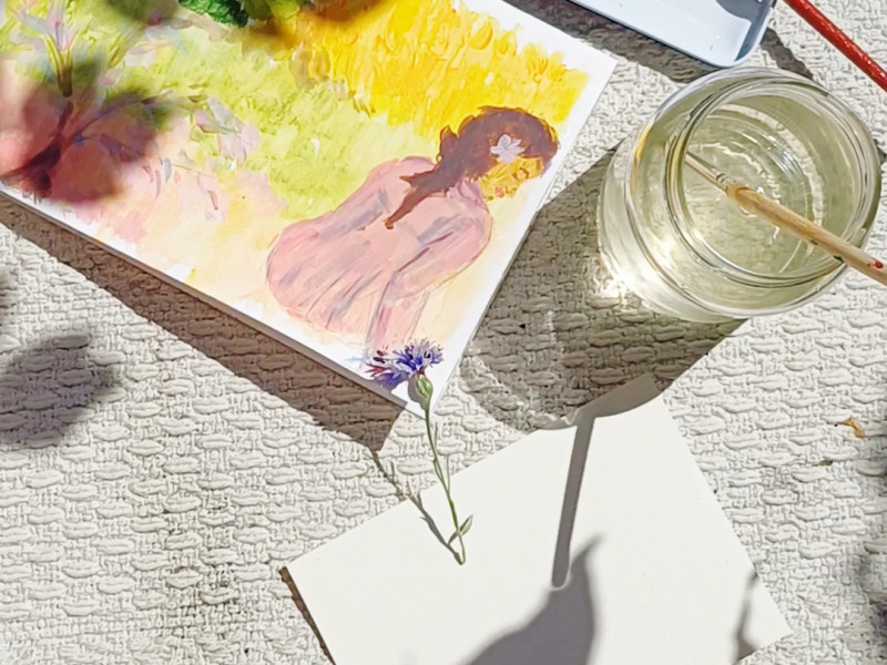 Sunday Indian Summer Art workshop in the park