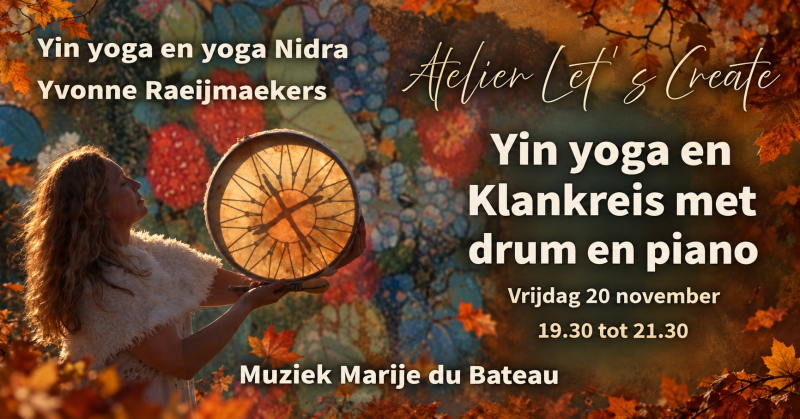 Yin yoga & intuïtieve klankreis met piano