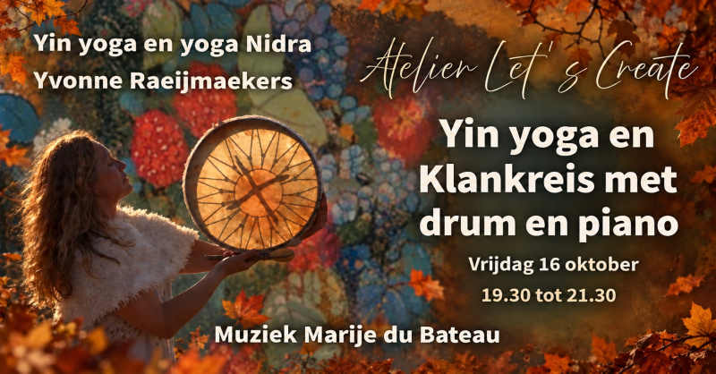 Yin yoga & intuïtieve klankreis met piano