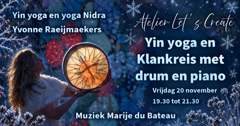 Yin yoga & intuïtieve klankreis met piano