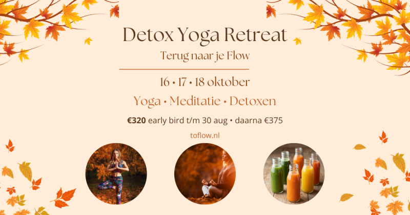 3-daagse Yoga & Detox Retraite in oktober