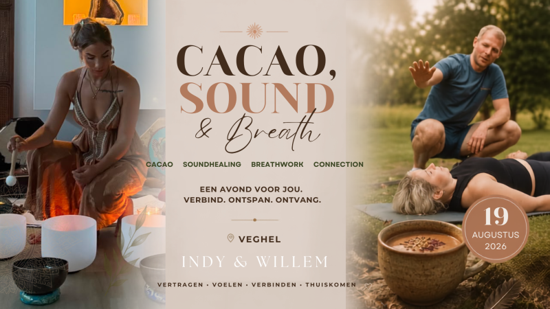 🌿Cacao, Soundhealing & Breath Journey Veghel | Thuiskomen bij jezelf. - Cérémonie de cacao, Cercle de respiration, Voyage sonore-bain sonore