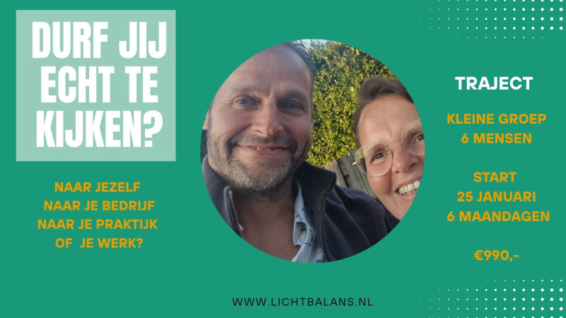 Durf jij echt te kijken? traject 3mnd, adem, opstelling, healing, flow