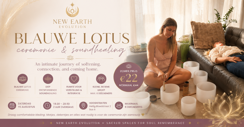 Blue lotus ceremony with soundhealing