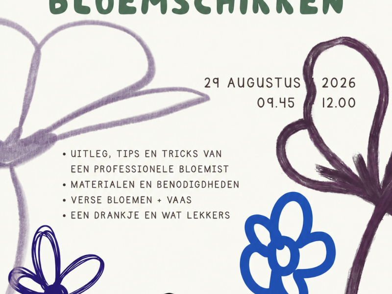 Buutvrij Creatief Atelier - Workshop Bloemschikken