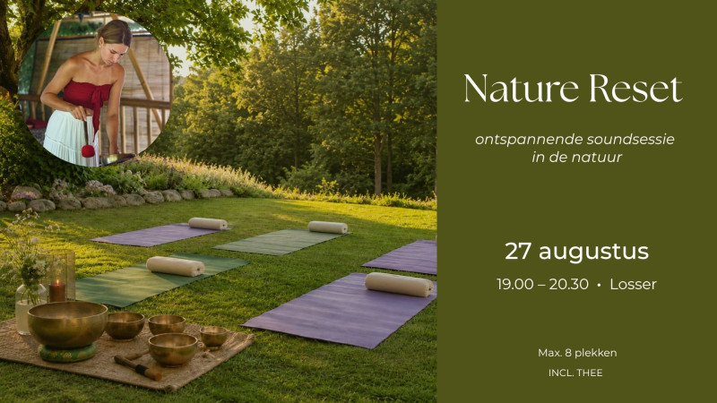 Nature Reset 🌿 ontspannende soundsessie in de natuur - Klankreis-Soundbath, Klankbad, Muziektherapie