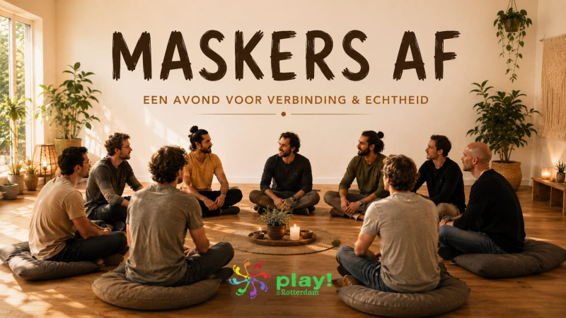 Maskers af — sharing space voor mannen
