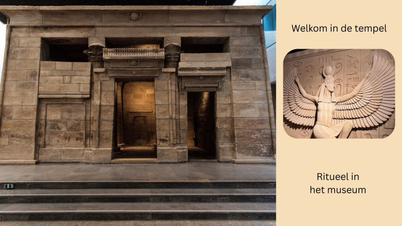 Ritueel in een echte oude Egyptische tempel | Met museumbezoek