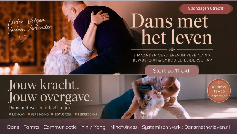 Jaartraining: tantric dance plus, verbinding, embodied leiderschap