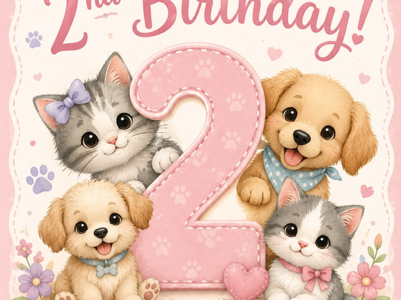 Mush Birthday! Celebrating 2 years of cuddles 🥰