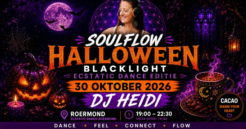 🎃 SACRED HALLOWEEN | BLACKLIGHT ECSTATIC DANCE | DJ HEIDI