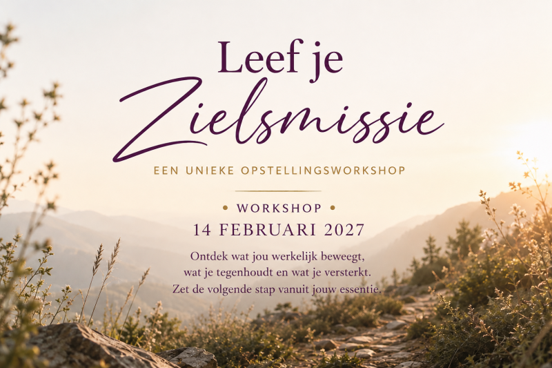 Unieke workshop Den Bosch |  Je Zielsmissie opstellingenmiddag