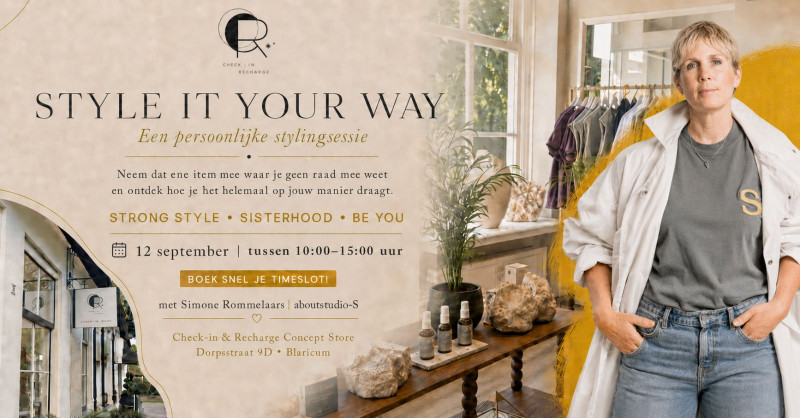 Check-in & Recharge | Style it your way - Créativité