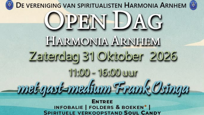 Open dag Spirituele Vereniging Harmonia - GRATIS