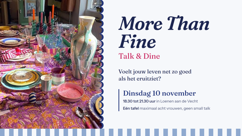 More Than Fine | Talk & Dine