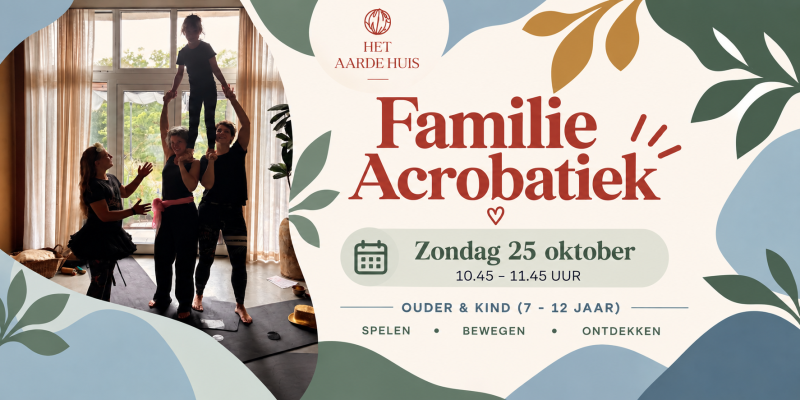 Familie Acrobatiek ouder & kind (7-12 jaar) I zondag 25 oktober 2026