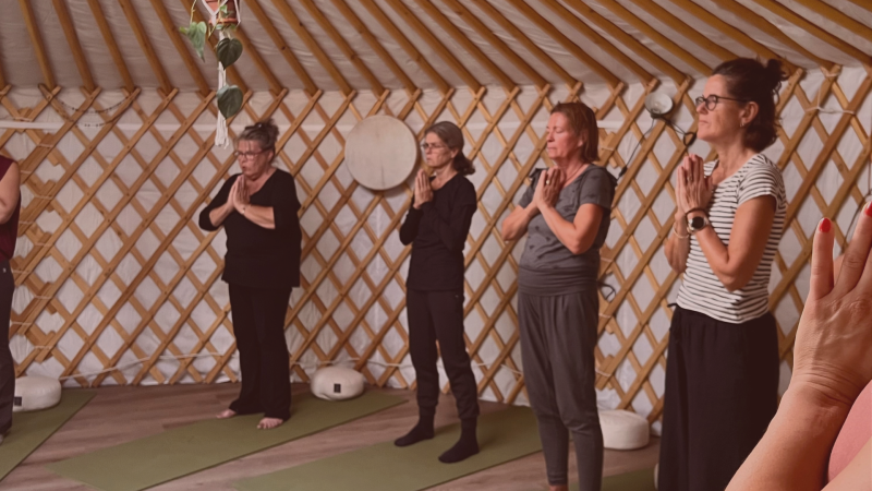 Stiltedag in de yurt