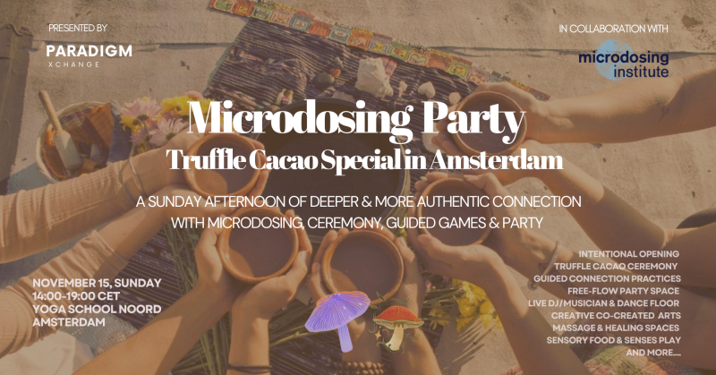 Microdosing Party Amsterdam - Truffle Cacao Special