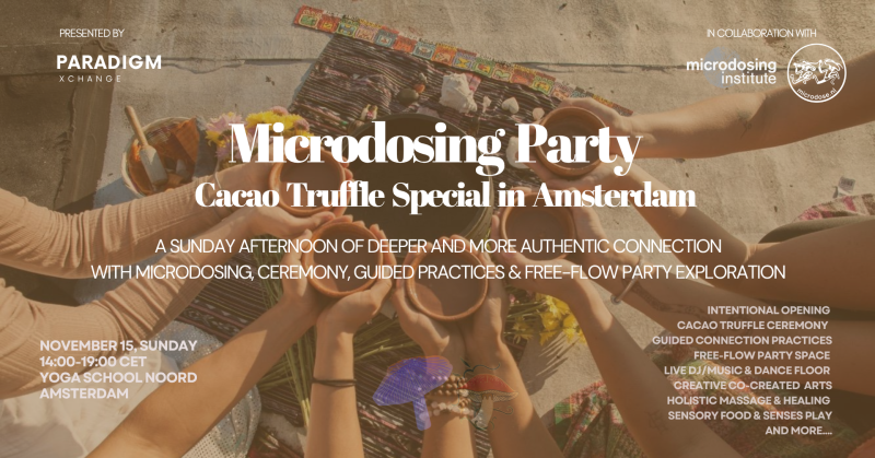Microdosing Party Amsterdam - Truffle Cacao Special