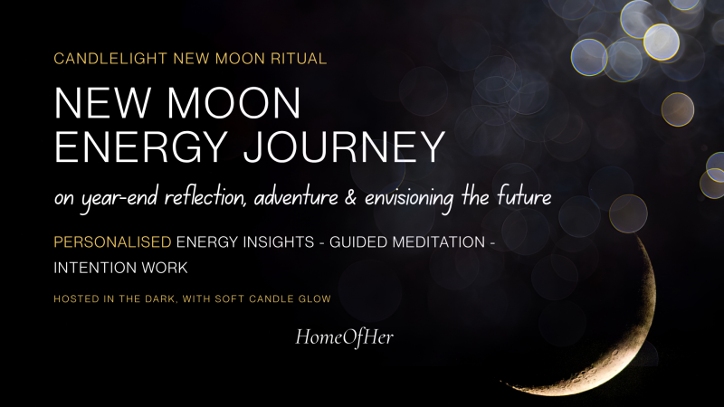 Candlelight New Moon Ritual: year-end reflection & envisioning future