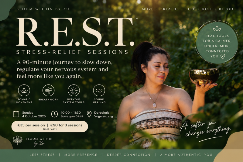 🌿 Stress-Relief Session in Vogelenzang - Sound Healing, Embodiment, Women's Workshops