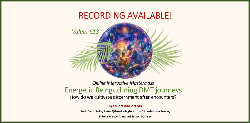 RECORDING Online Masterclass: Energetic Beings during Altered States
