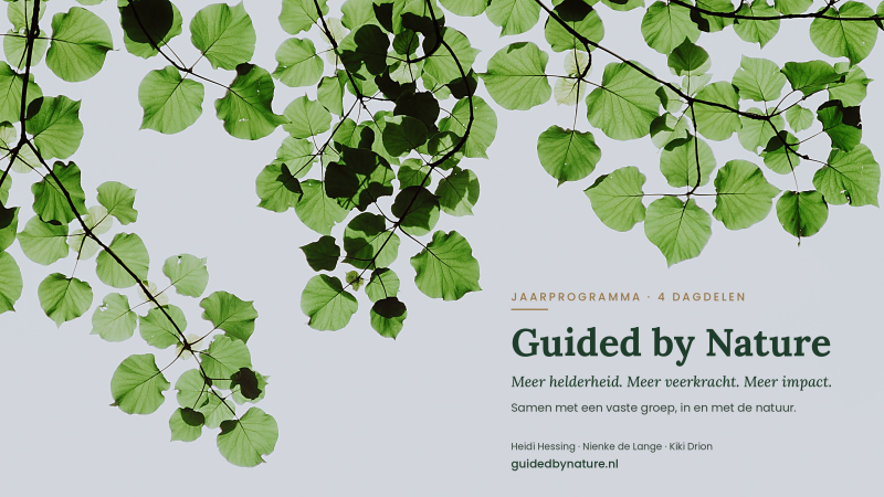 Guided by Nature - jaarprogramma 4 bijeenkomsten