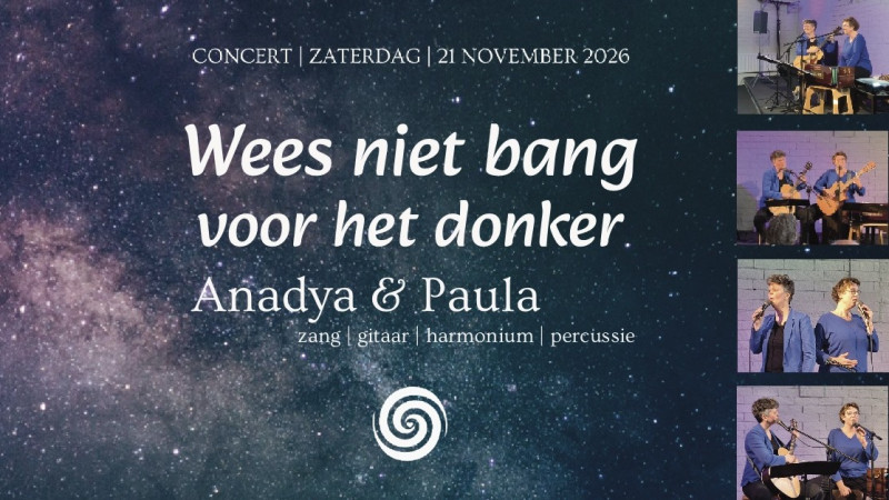 Concert Anadya & Paula - Wees niet bang voor het donker