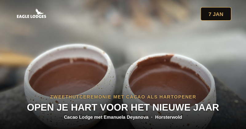 Cacao Lodge: Zweethutceremonie voorafgegaan door Cacao (gemengd M / V)