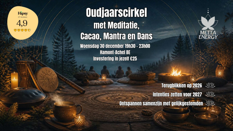 Oudjaarscirkel met Meditatie, Cacao, Mantra en Dans