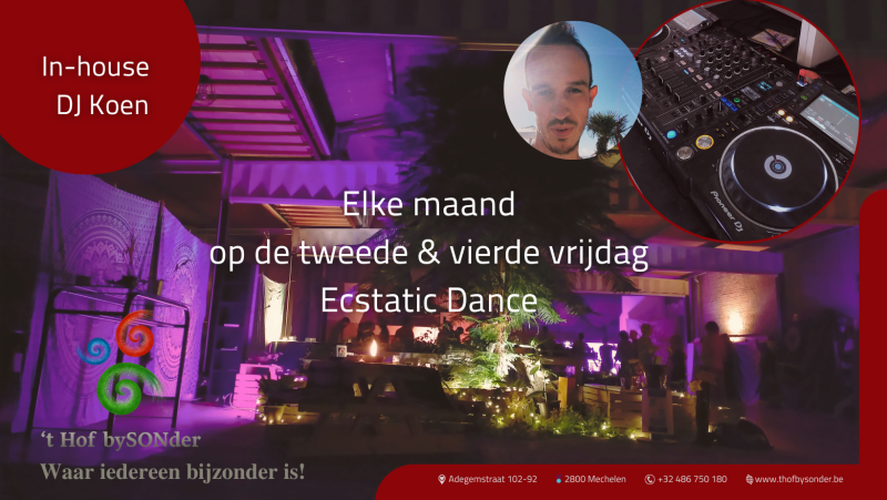 Bysondere  Ecstatic Dance met In-house DJ Koen
