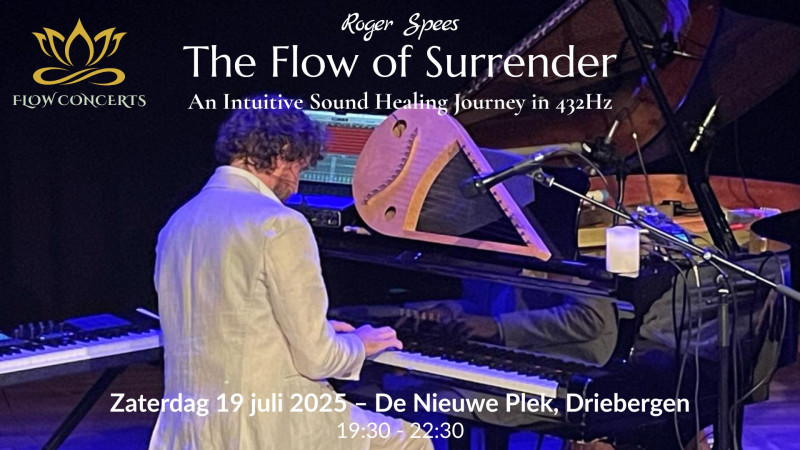 Flow Concert – A Solo Intuitive Musical Journey with Roger Spees - Klankreis-Soundbath, Live muziek, Ligconcert