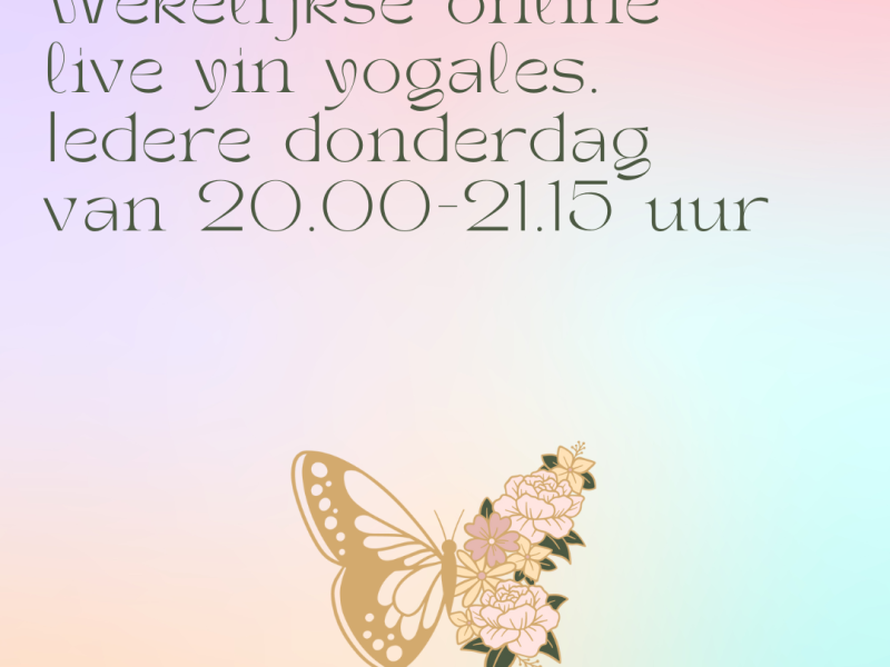 09-01 | Online live yin yogales | wekelijks