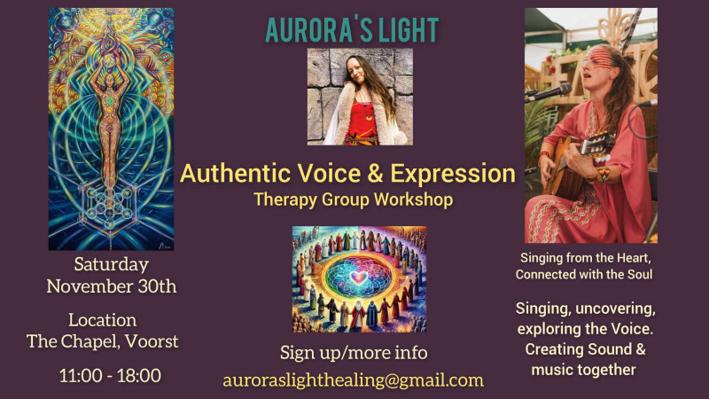 Authentic Voice & Expression Therapy Group Workshop - Stemexpressie, Stembevrijding, Overige Workshops