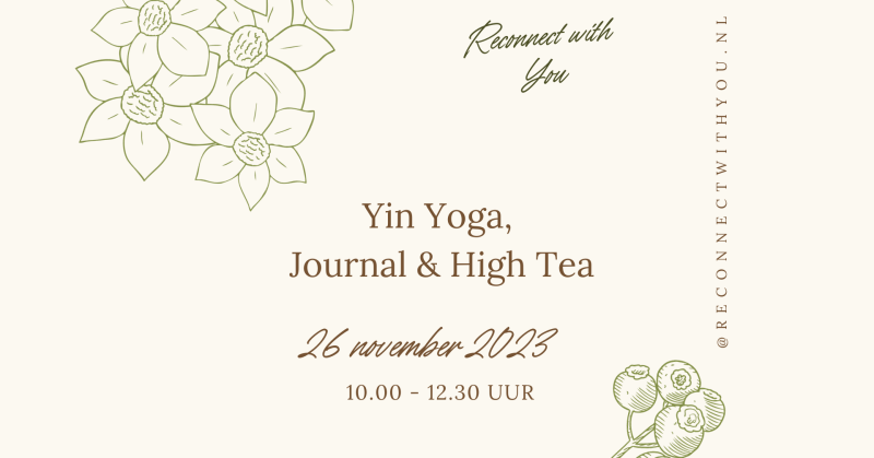 Reconnect With You - Yin Yoga, Journal & High Tea