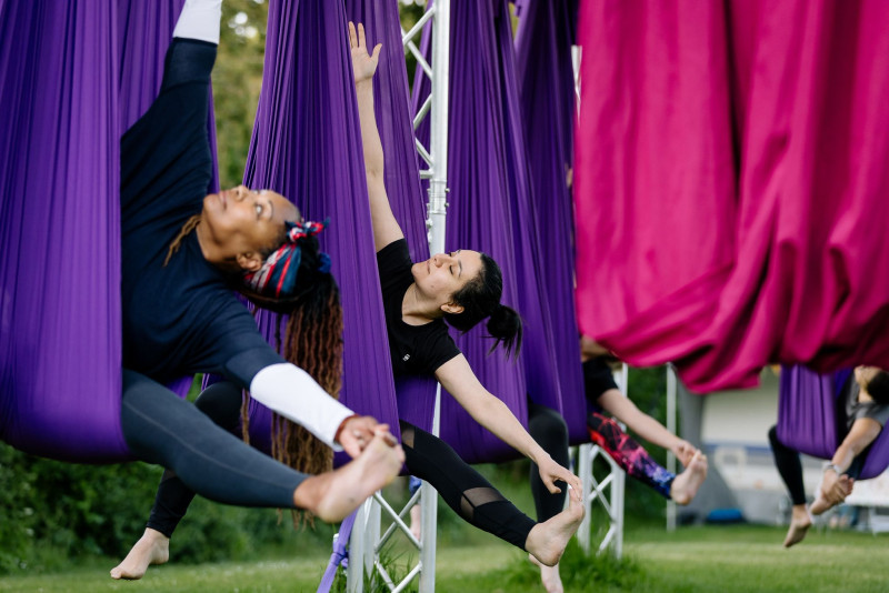 Aerial Yoga Basic Workshop Outdoors