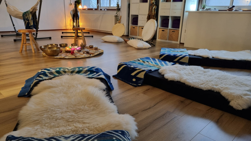 Klankbeleving bij De Open Ruimte in Alkmaar - Klankreis-Soundbath, Klankreis, Ligconcert