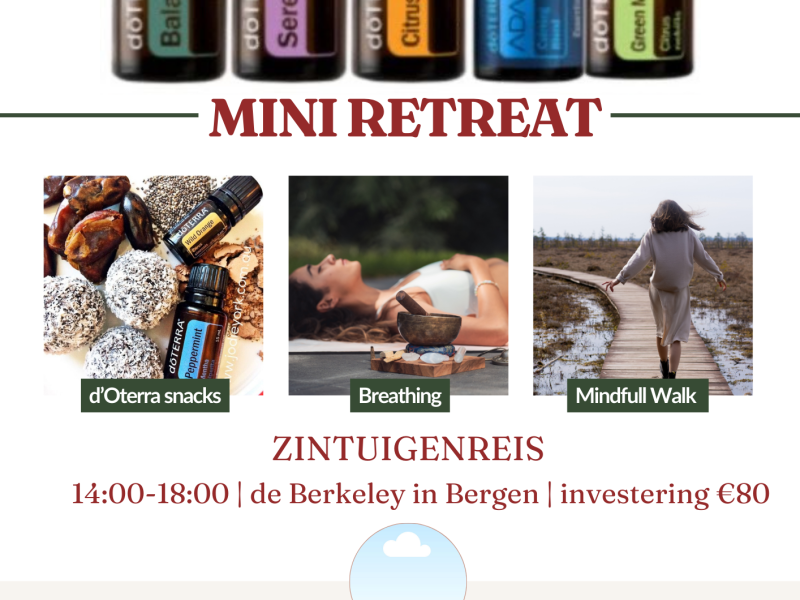 Zintuigen & Ademreis - Mini retreat voor lichaam & ziel - Ademcirkel, Mini retraite in de natuur