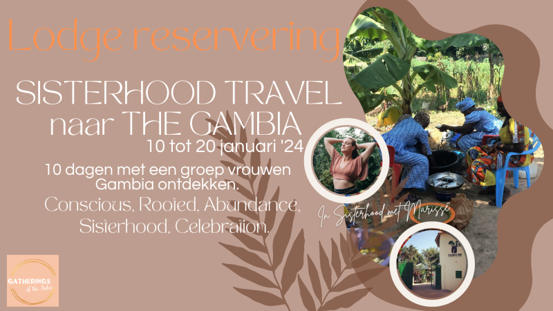 Lodge reservering 10 daagse Sisterhood travel naar The Gambia