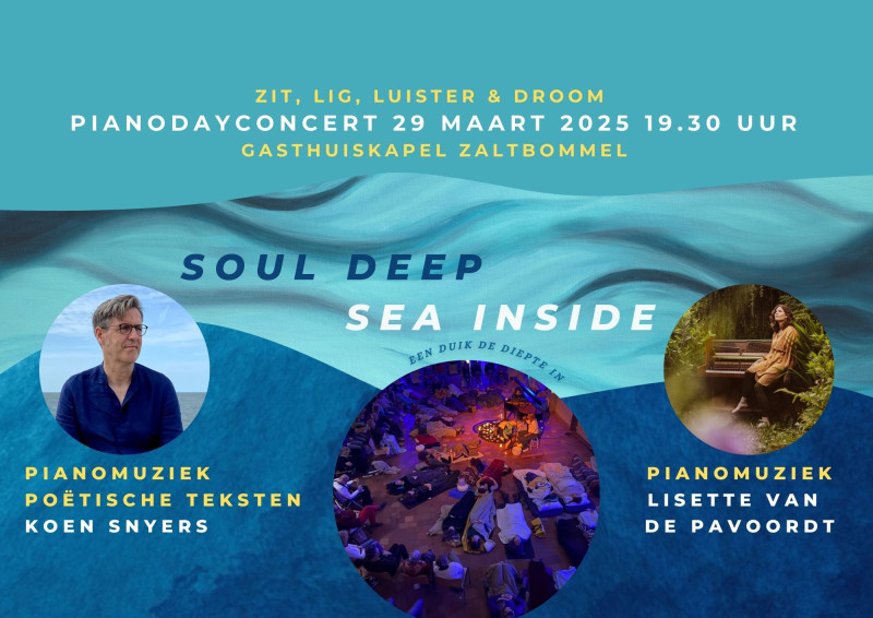 Pianoconcert SOUL DEEP-SEA INSIDE Koen Snyers, Lisette van de Pavoordt