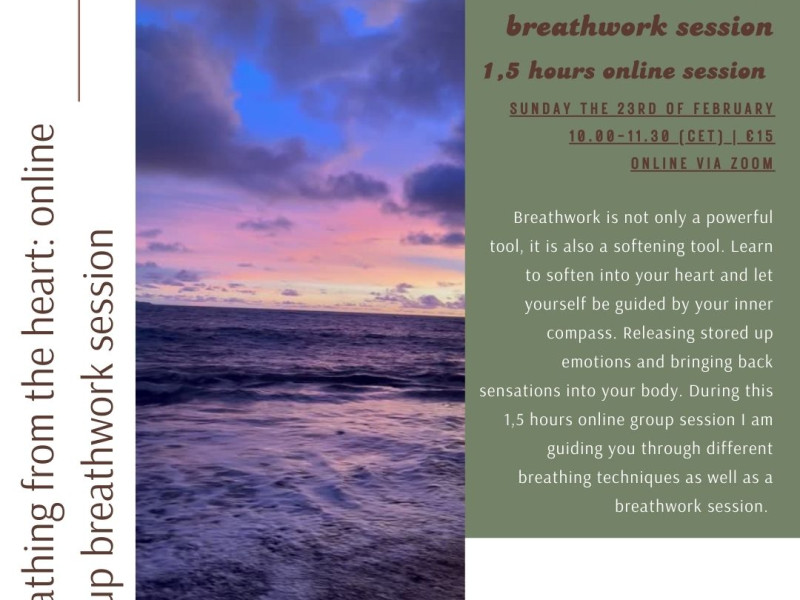 Breathing from the heart: online group breathwork session