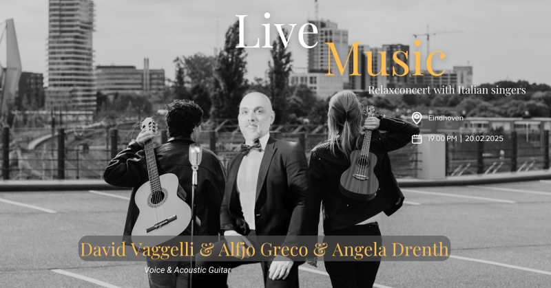 Ontspanningsconcert met Italiaanse zangers - Ligconcert, Live muziek, Muziekavond