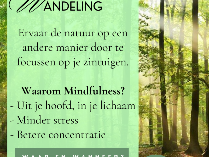 Mindfulness wandeling