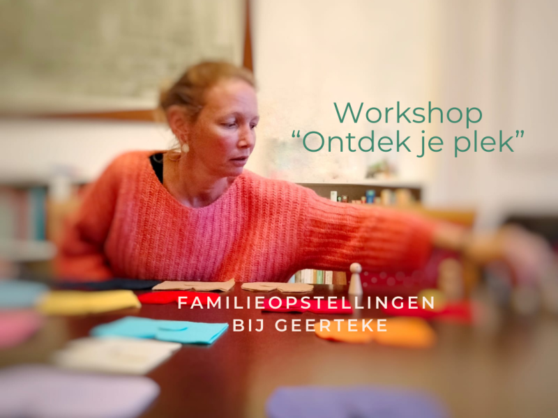 Introductieworkshop familieopstellingen "Ontdek je plek"