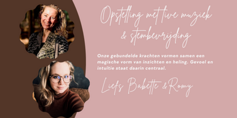 Opstelling met live muziek en stembevrijding