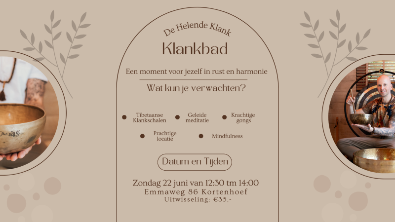 De Helende Klank: Klankbad voor rust en harmonie - Viaje sonoro-baño de sonido, Cuencos sonoros, Meditación