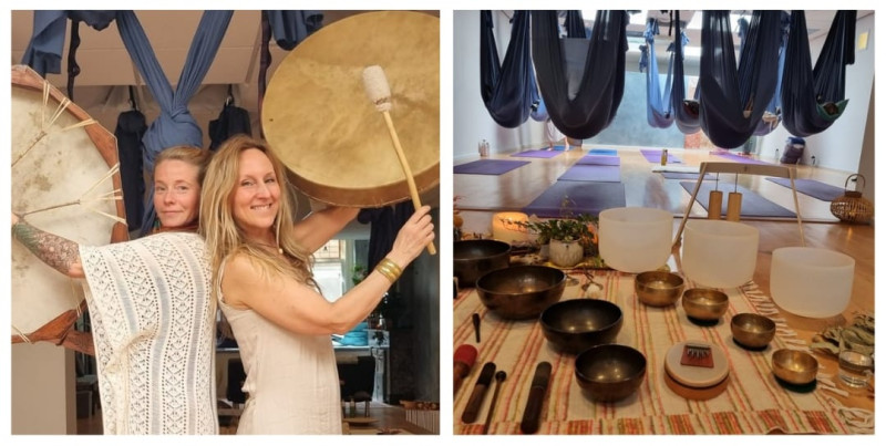 CacaoCeremonie, Klank en Lichttaal  in de hangmat - Soundhealing, Cacao ceremonie, Lichttaal