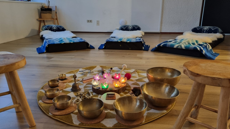 Klankbeleving bij De Open Ruimte in Alkmaar - Klankreis-Soundbath, Klankreis, Ligconcert