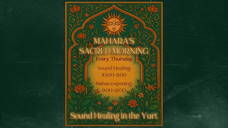 Mahara's Sacred Morning: Sound Healing in the Yurt - Guérison par le son, Voyage sonore-bain sonore, Coupes chantantes