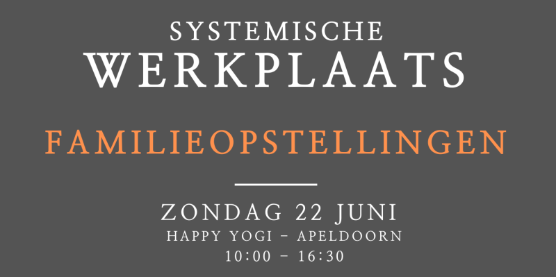 Systemische Werkplaats - Familieopstellingen - 22 juni